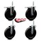 Service Caster 6 Inch Phenolic Swivel 34 Inch Threaded Stem Caster Set 2 Total Lock Brakes SCC-TSTTL20S615-PHS-34212-2-S-2 - alternate 3